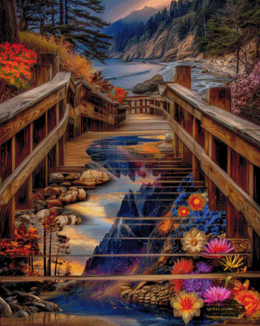 The Path of Transformation by Mirael 80x100 mit 230 Farben