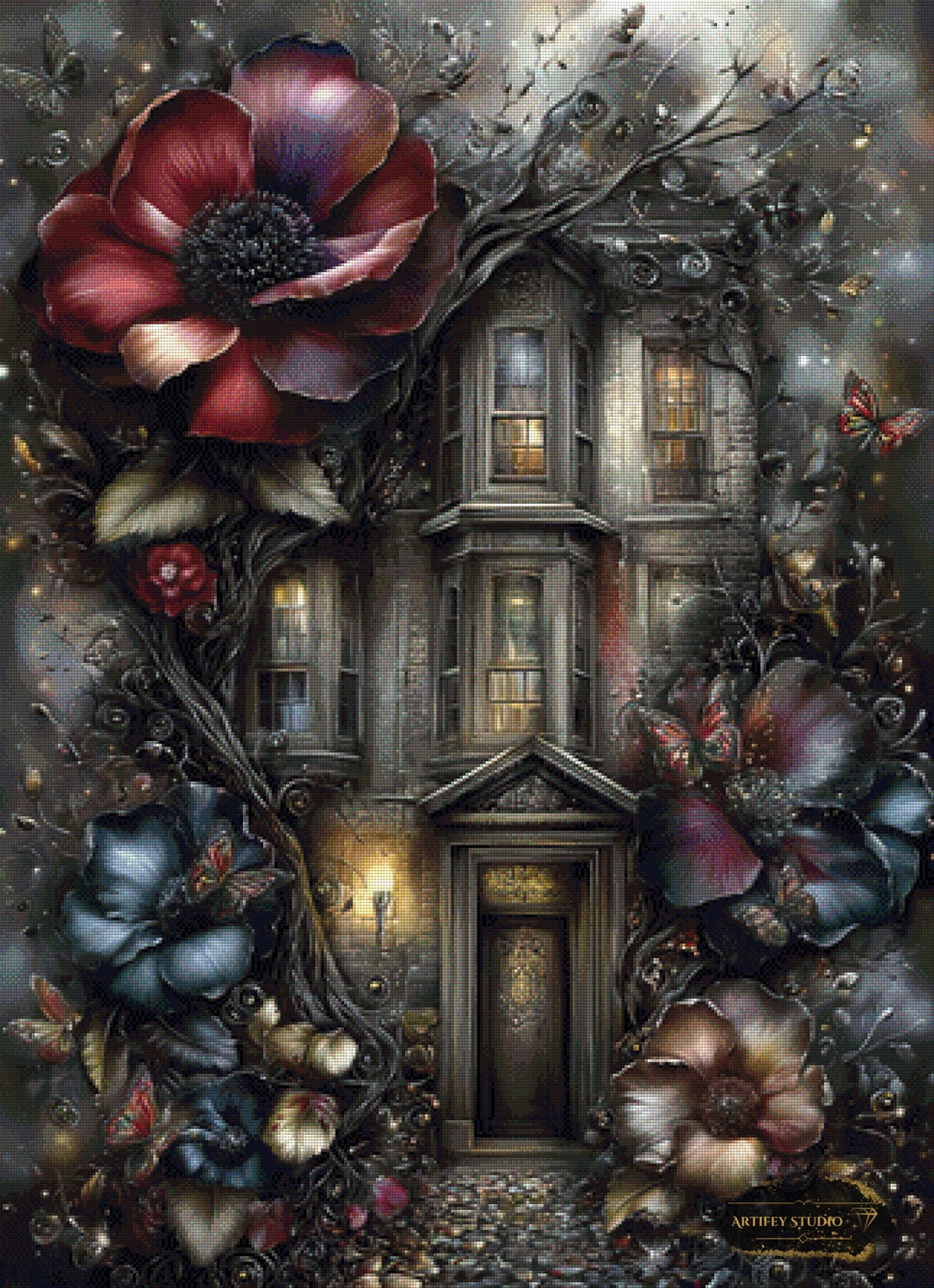 The Enchanted Manor by Skyler 80x110 mit 170 Farben Artifey Studio