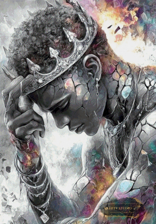 Broken King by Mirael 70x100 mit 180 Farben