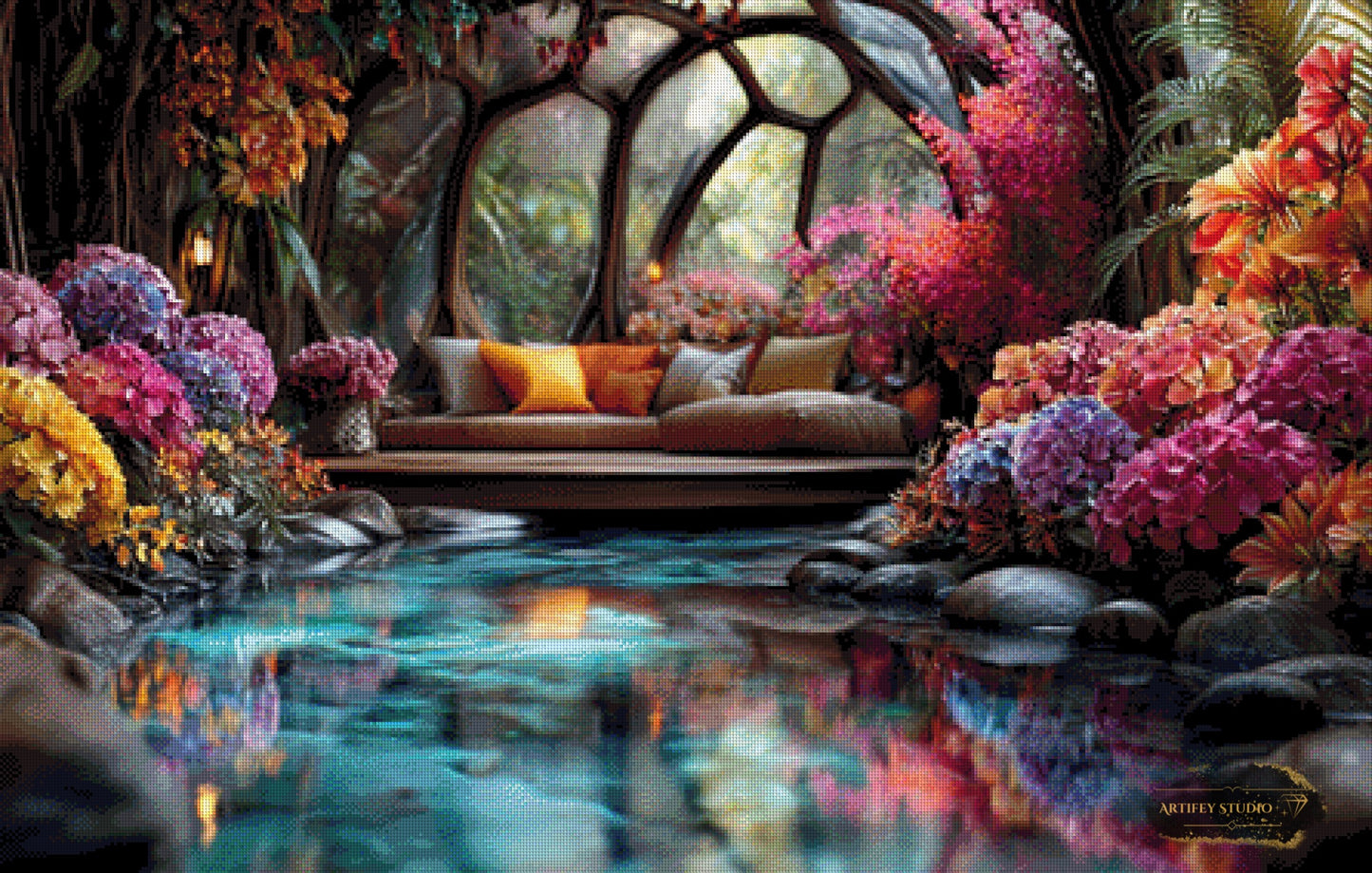 Das Elfen-Atrium by Mirael 110x70 mit 340 Farben