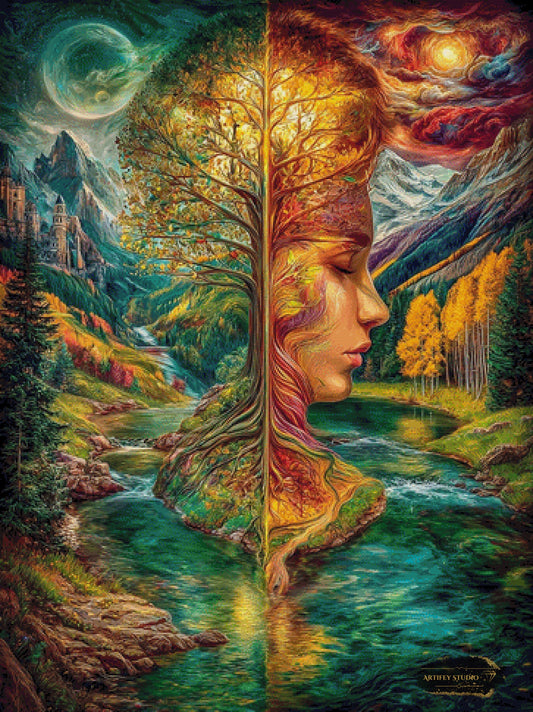 Simmetria dell´impossibile by Skyler 90x120 mit 280 Farben