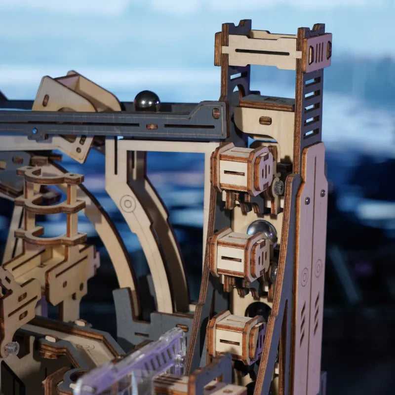 Marble Spaceport - Kugelbahn 3D Holzpuzzle