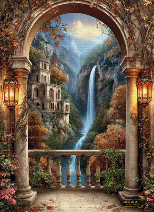 Balkon der Alten Wächter by LaViie 80x110 mit 240 Farben