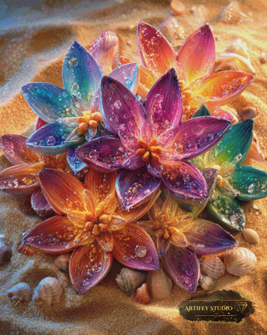 Crystalline Dunes by Mirael 80x100 mit 355 Farben - Artifey Studio