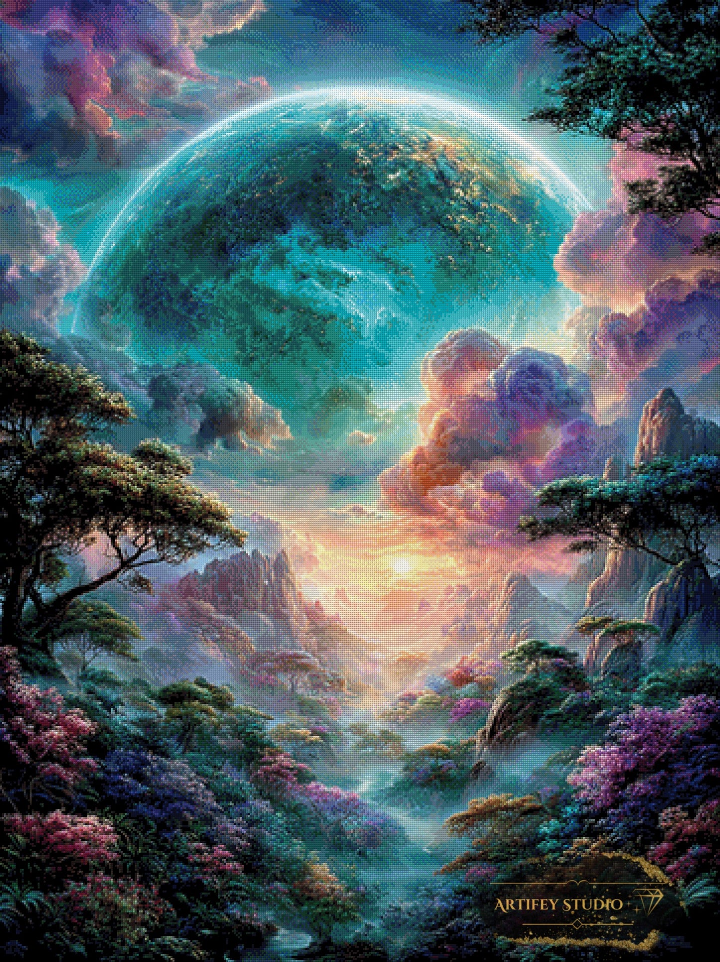 Our thriving World by Skyler 90x120 mit 270 Farben