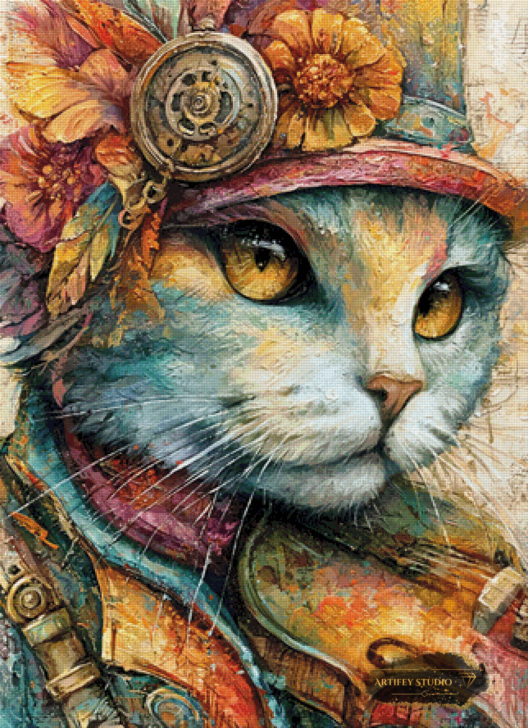 Sir Whiskers by Skyler 80x110 mit 270 Farben