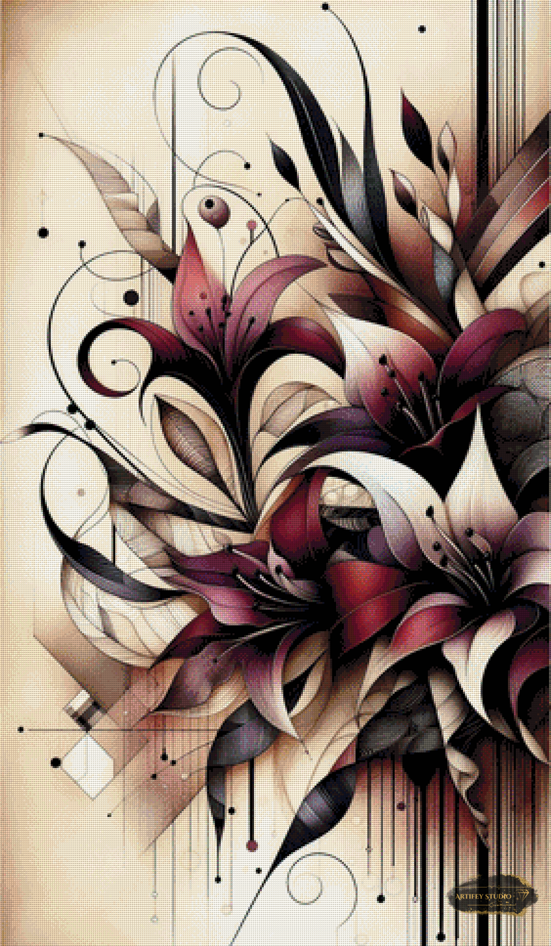 Art Decor Flora by MAD 70x120 mit 135 Farben