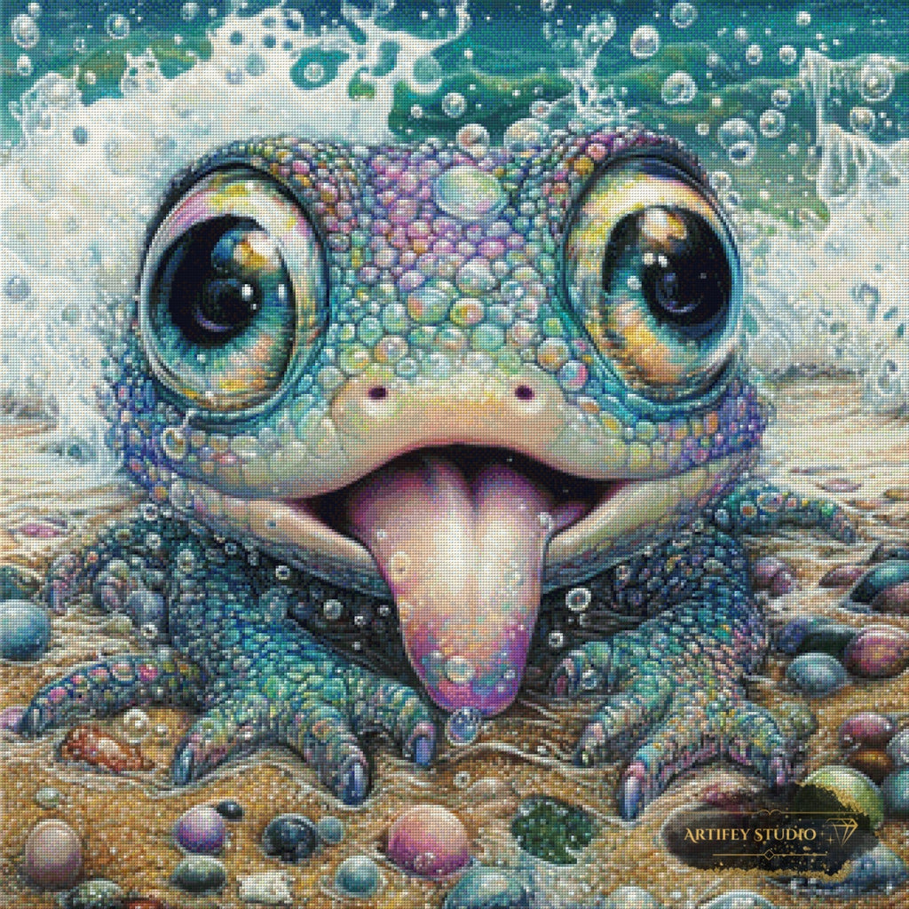 Seeungeheuer by Lexxa 80x80 mit 230 Farben Artifey Studio
