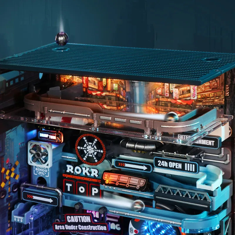 Die letzte Stadt - Murmelbahn, Modellbausatz, 3D-Puzzle