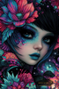 Midnight Flora by Lexxa 80x120 mit 250 Farben