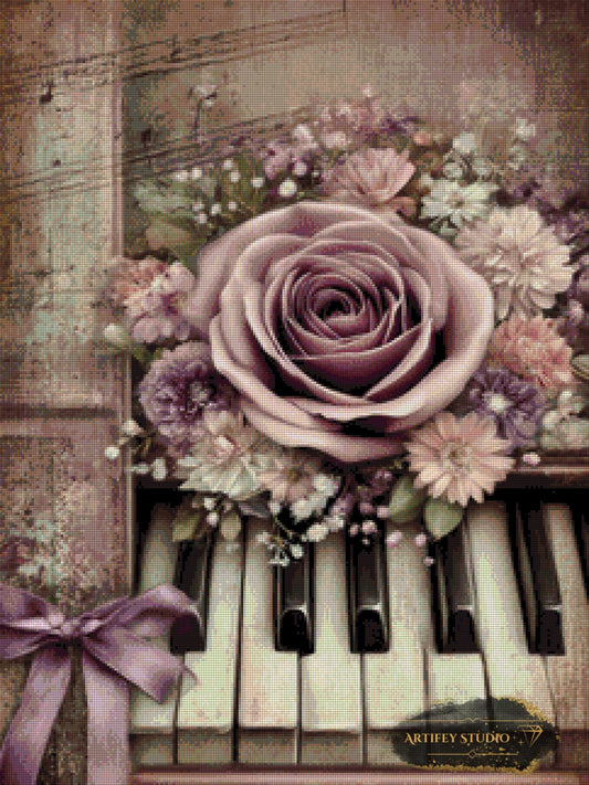 Melodie der Rose by LaViie 60x80 mit 90 Farben