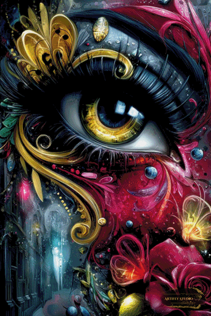 El despertar de la fantasía de Mirael 80x120 con 340 colores