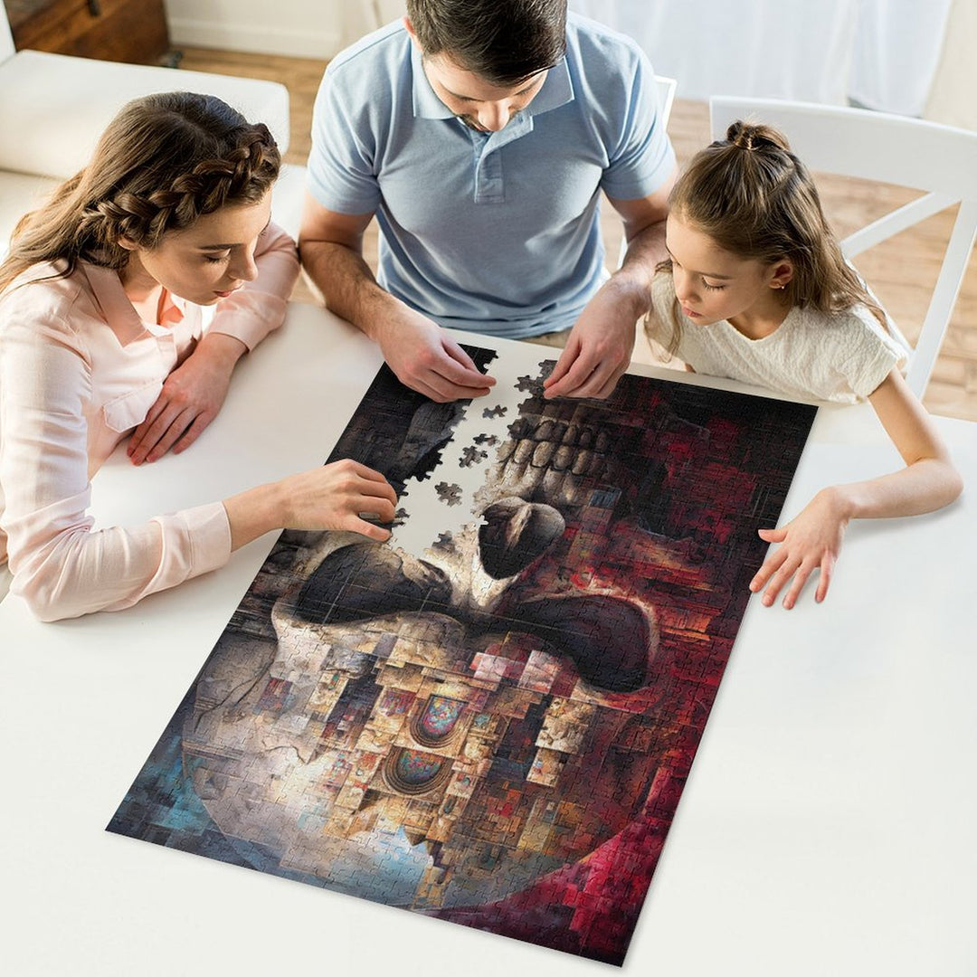 Tempel Skull by Morrigan Jigsaw Puzzles - Artifey Studio