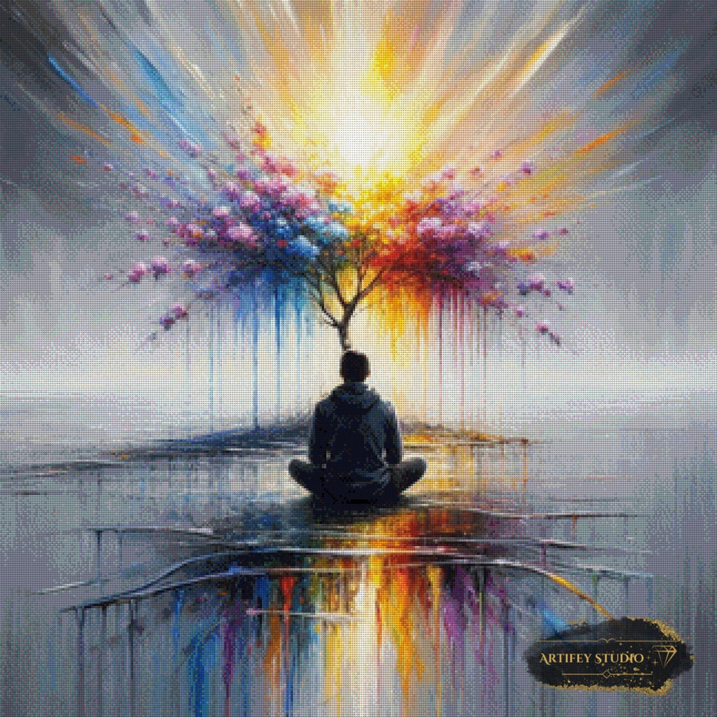 In Gedanken by MAD 80x80 mit 270 Farben Artifey Studio