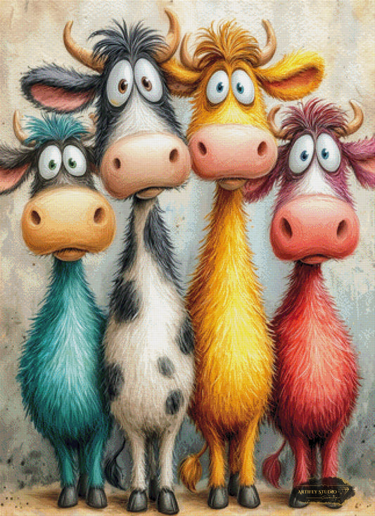 The Moo Crew by Salzkatze 80x110 mit 270 Farben