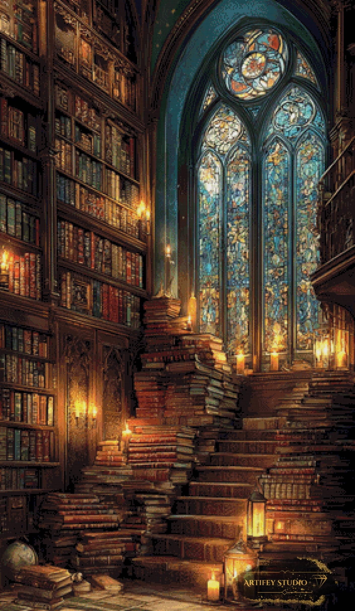 The Library by Morrigan 70x120 mit 130 Farben