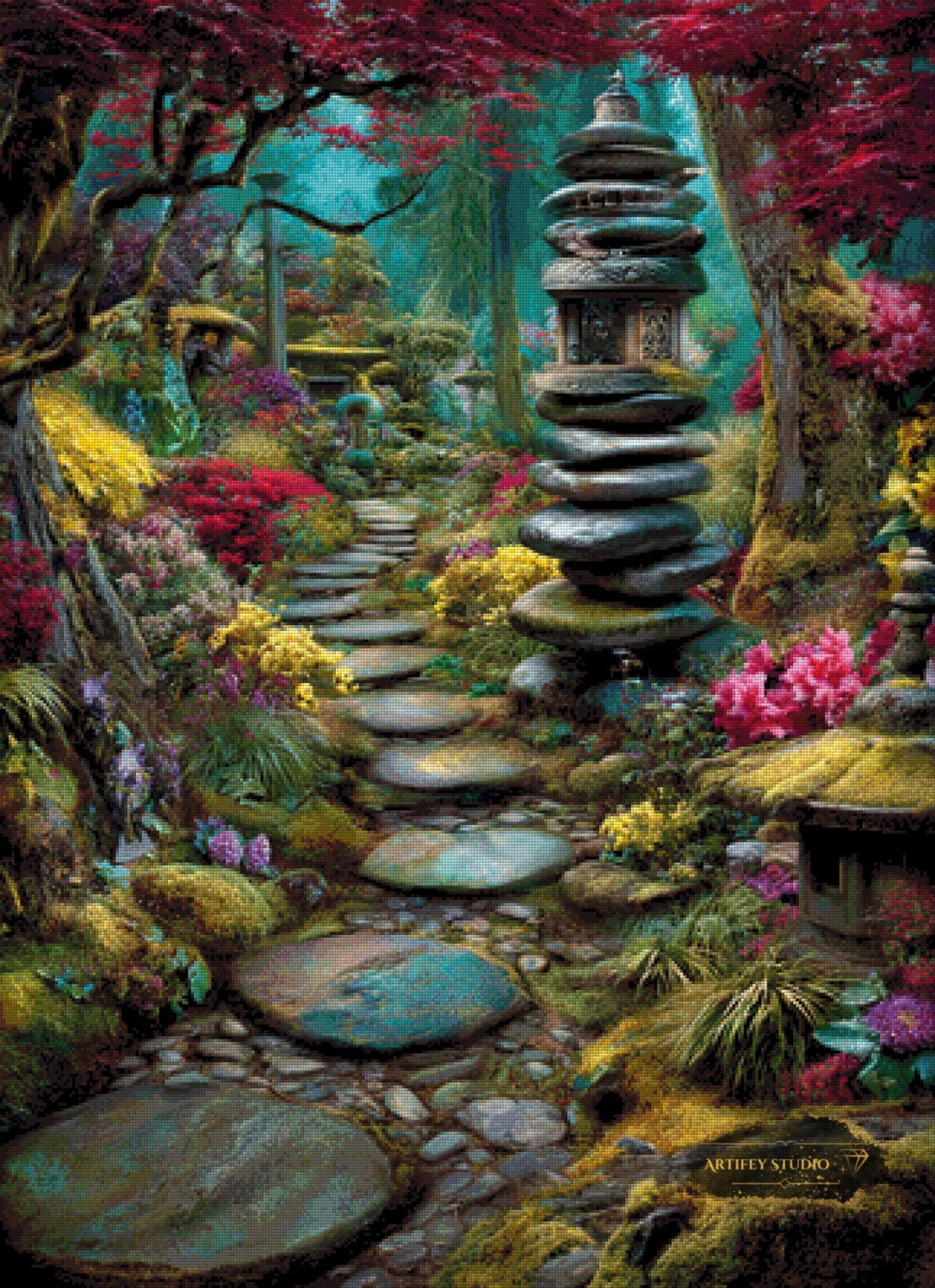 Zen Path by Morrigan 80x110 mit 250 Farben