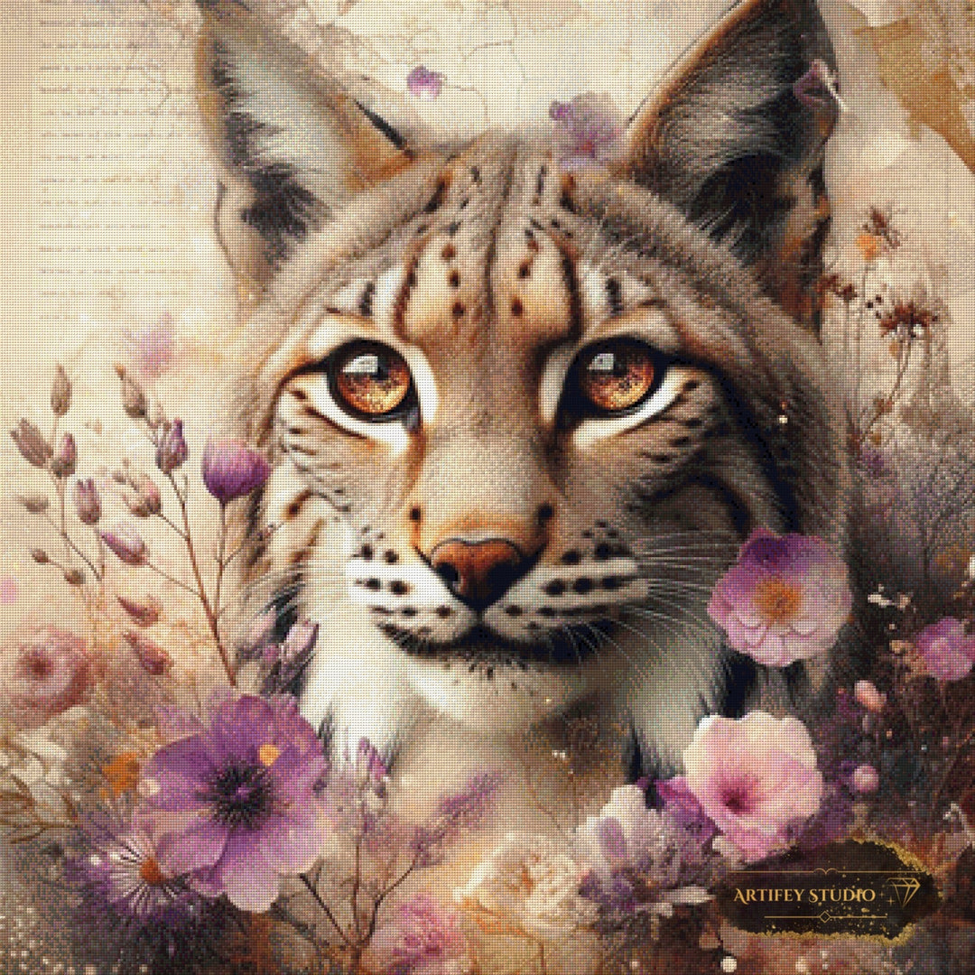 Luchstraum in Violett by MAD 90x90 mit 150 Farben Artifey Studio