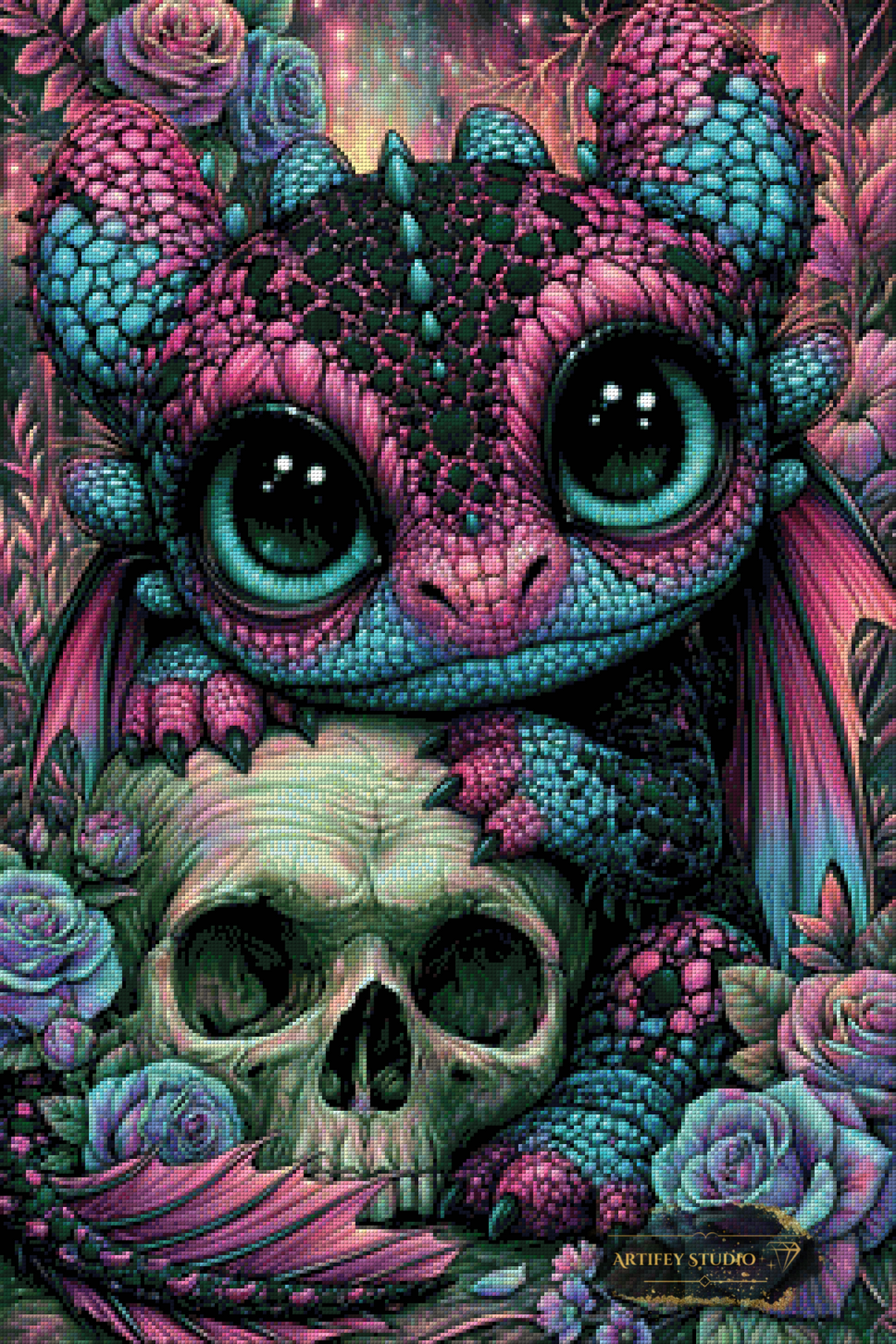 Bloom of the Dragon by Lexxa 60x90 mit 230 Farben