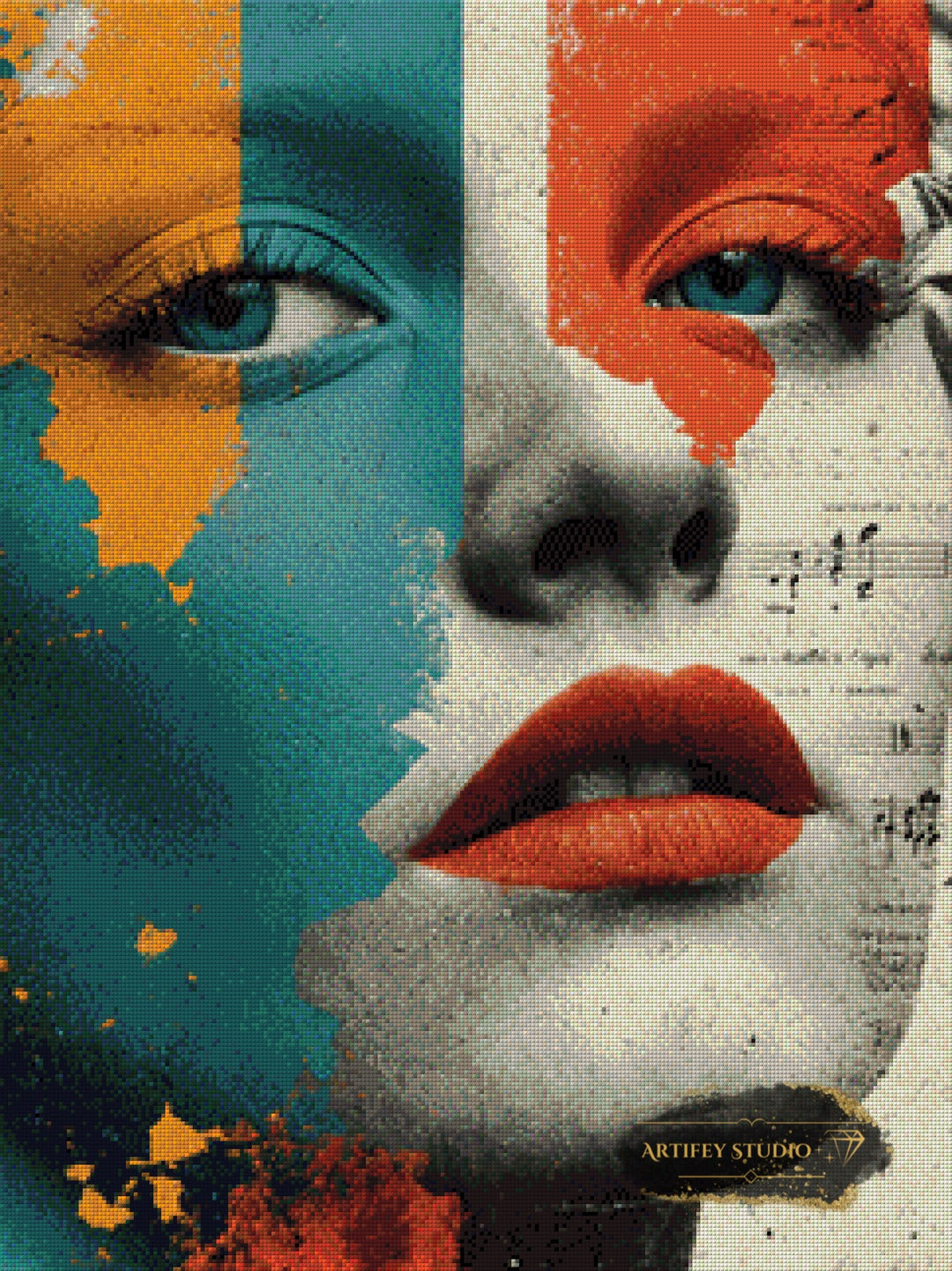 Melody of Silence II by Skyler 60x80 mit 140 Farben - Artifey Studio