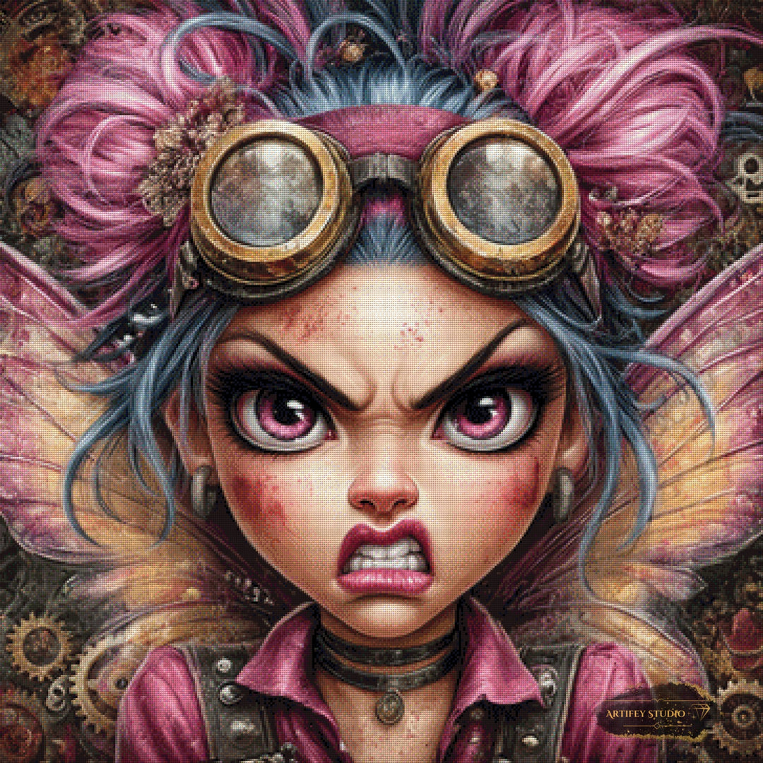 I´m angry by Kaida 90x90 mit 210 Farben - Artifey Studio