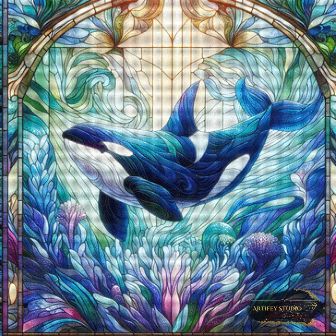 Das gläserne Meer by Pixxchicks 90x90 mit 290 Farben Artifey Studio