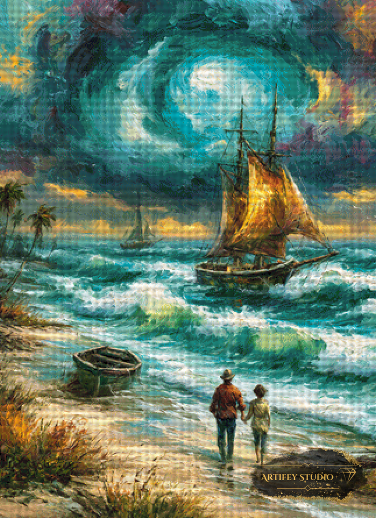 Zwischen Sturm und Stille by Morrigan 80x110 mit 230 Farben