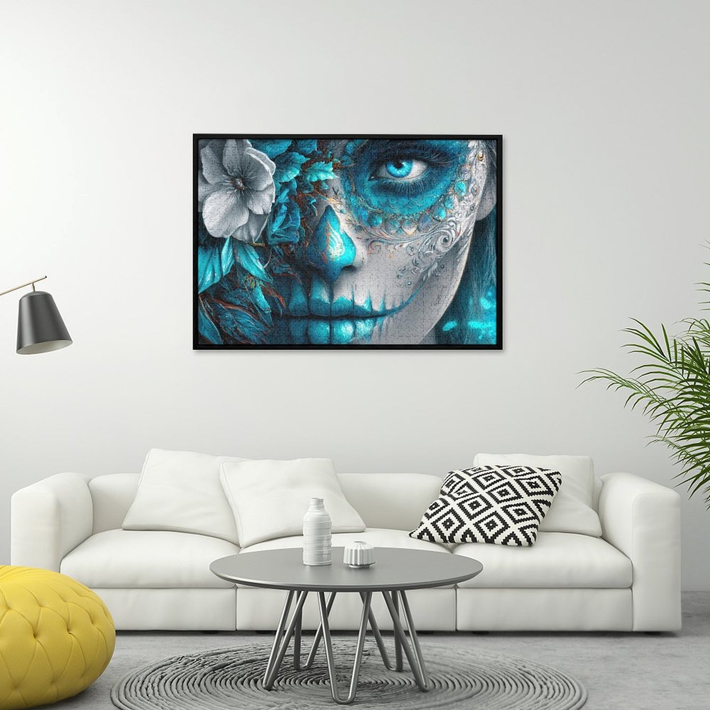 Turquoise Muerta by Artifey Jigsaw Puzzles