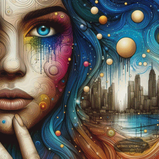 A swirl of Consciousness by Diynamite 80x80 mit 300 Farben