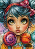 Little Candy Girl by Moni 80x110 mit 370 Farben