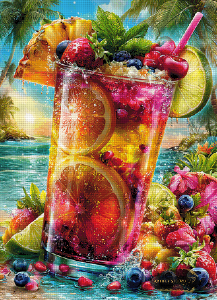 Summer Rush II by Morrigan 80x110 mit 420 Farben