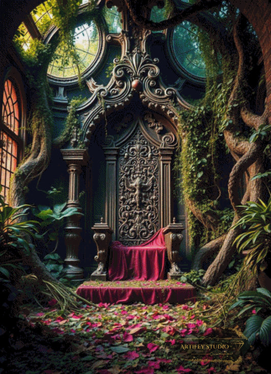 Abandoned Throne Room by Morrigan 80x110 mit 280 Farben
