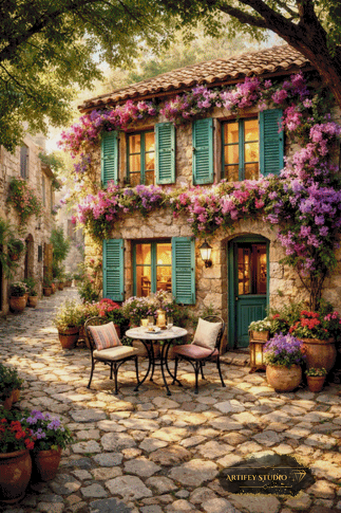 Mediterranean Morning by Daye 80x120 mit 280 Farben