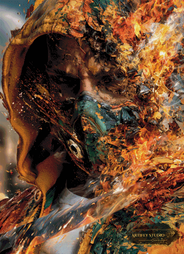 Fractured Identity by Skyler 80x110 mit 210 Farben