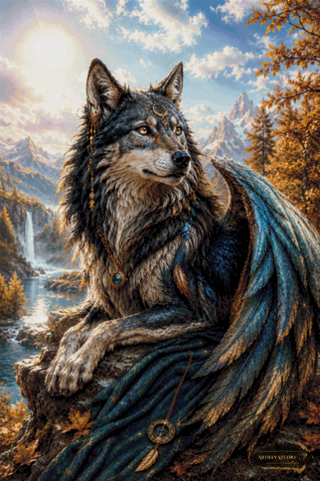 Golden Hour Sentinel by MAD 80x120 with 190 colors