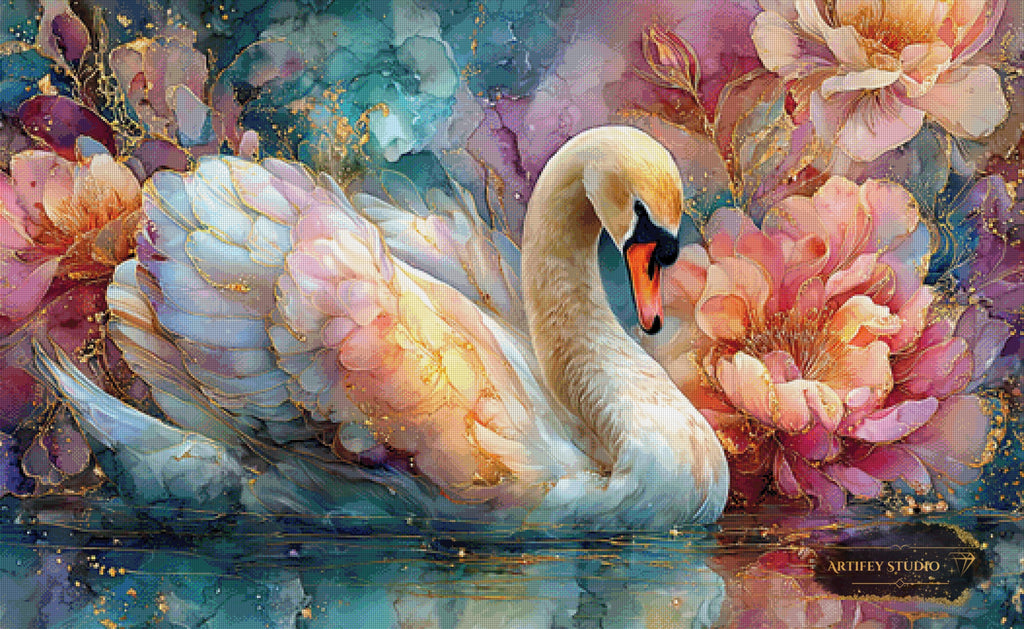 Der verwunschene See by Artifey 130x80 mit 350 Farben