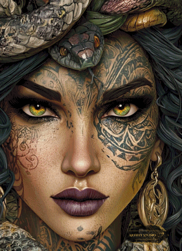 Gorgon Beauty by Skyler 80x110 mit 140 Farben
