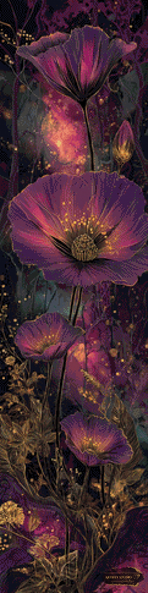 Aurum Violaceum by Morrigan 30x120 mit 90 Farben - Artifey Studio
