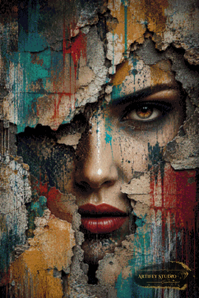 Fragmente by Saphira 60x90 mit 140 Farben