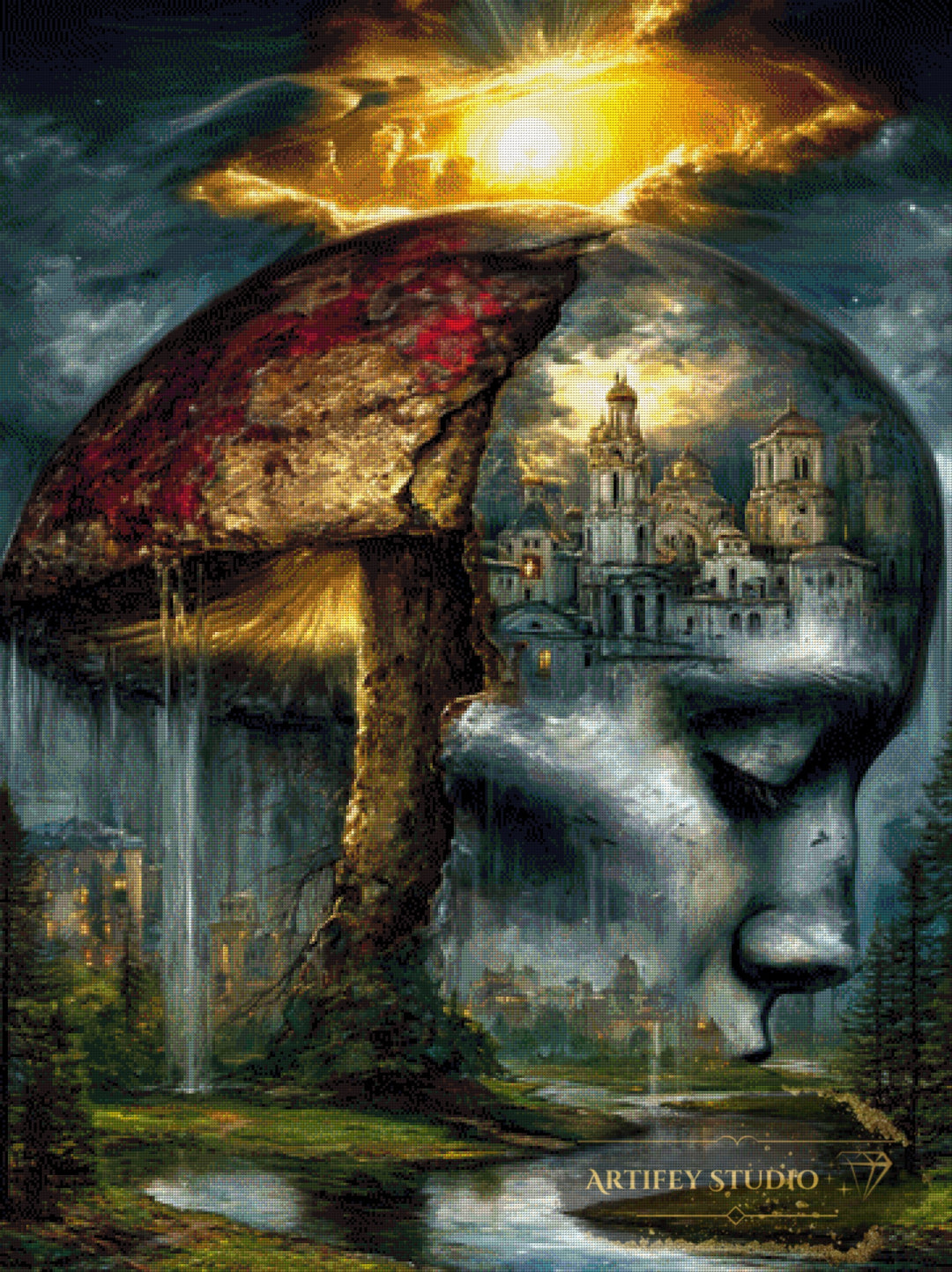 Confused thoughts by Skyler 90x120 mit 195 Farben - Artifey Studio