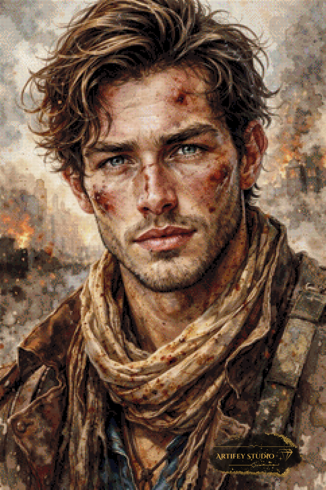Ashes and Hope by Daye 60x90 with 130 colors