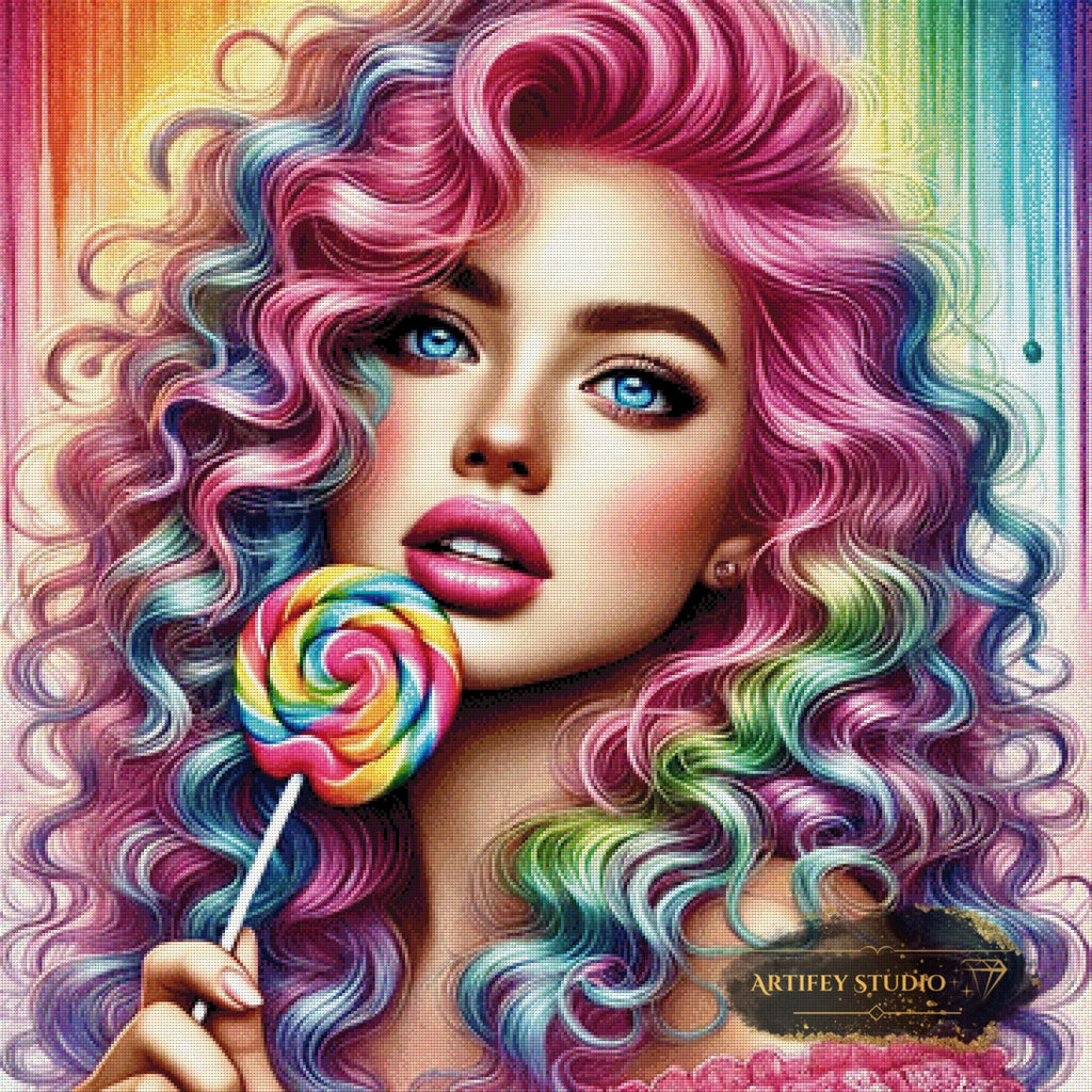 Lollipop Lady by Artifey 90x90 mit 390 Farben