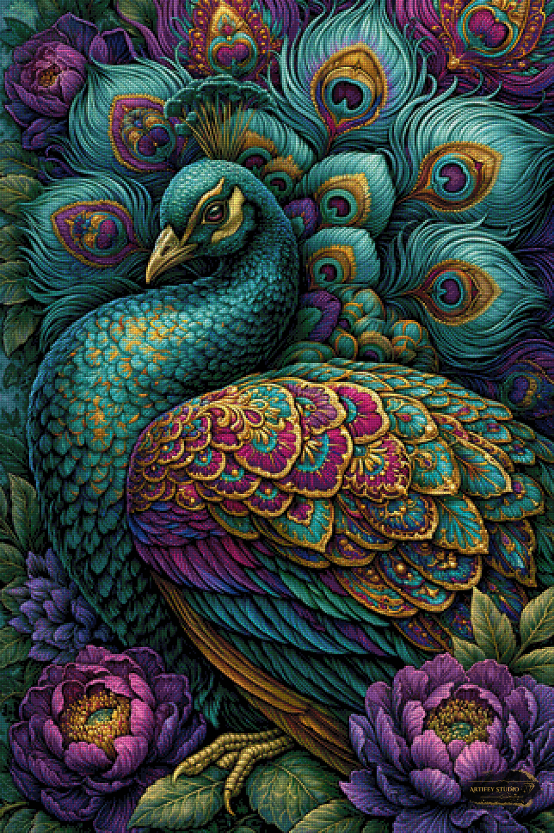Der Hüter des Gartens by Mirael 80x120 mit 240 Farben