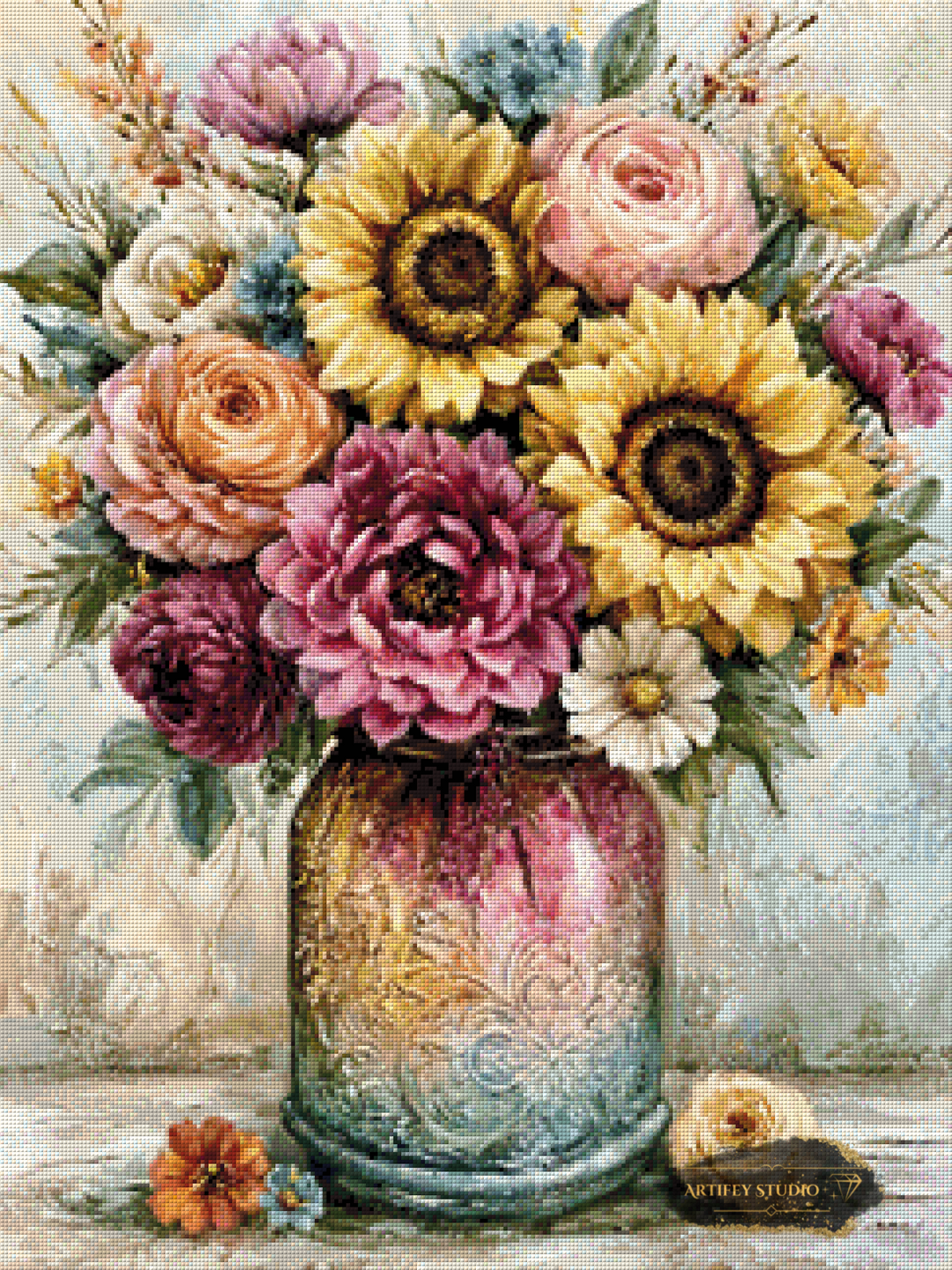 Floral Magic by Skyler 60x80 mit 240 Farben