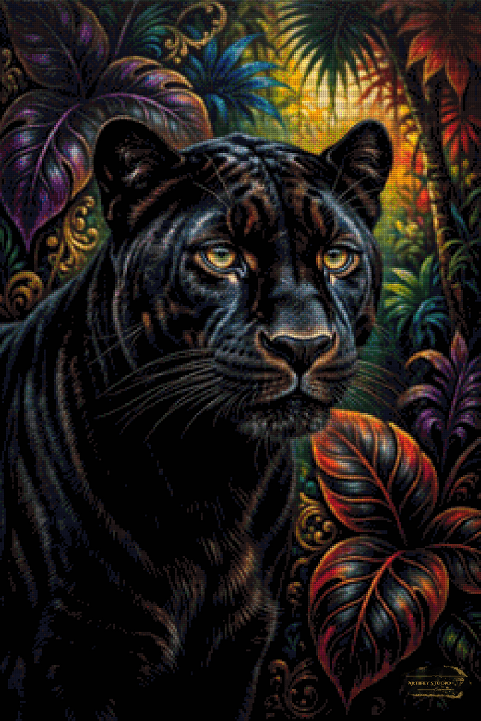 Radiant Jungle Night by MAD 60x90 mit 170 Farben