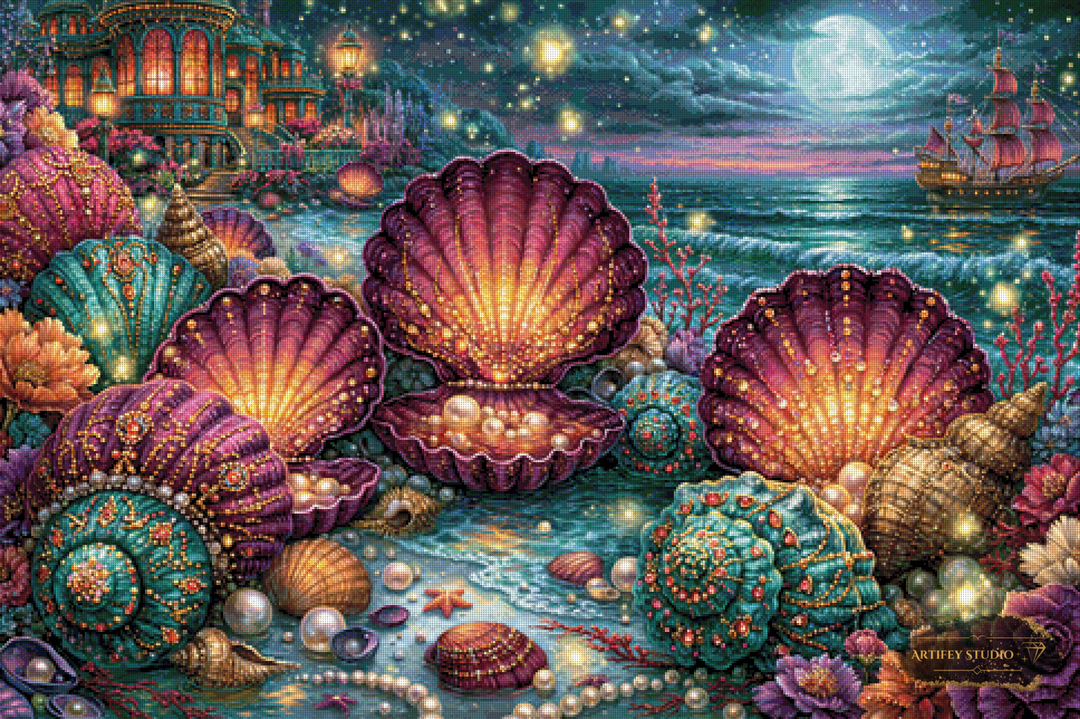 The Pearl Paradise by Mirael 120x80 with 350 Colors