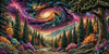 Le Bois Galactique by Mirael 140x70 mit 300 Farben