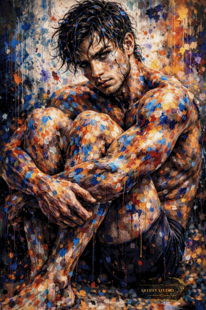 Explosion der Farben by Daye 80x120 mit 240 Farben