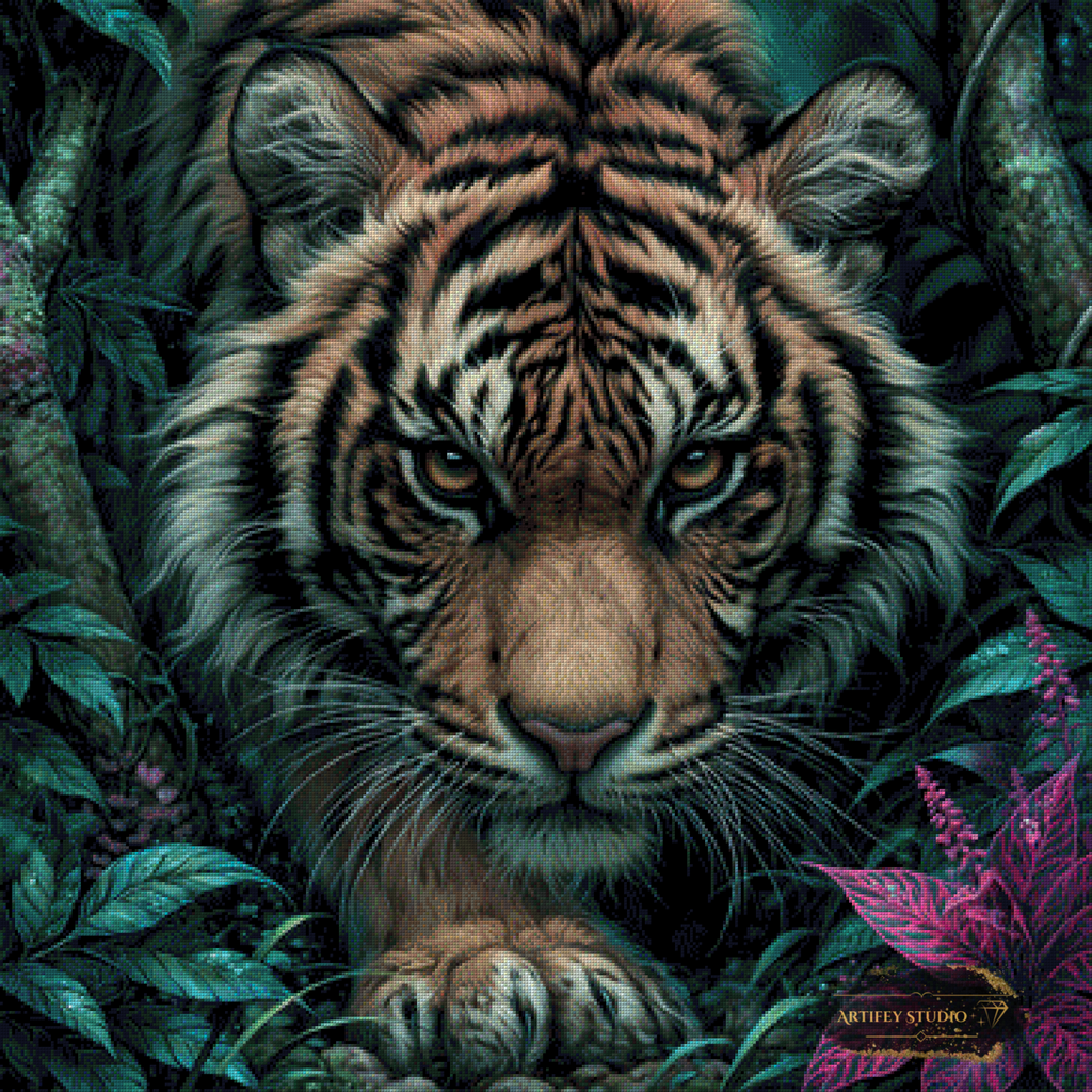 Tiger of Eternal Night by Lexxa 90x90 with 150 colors