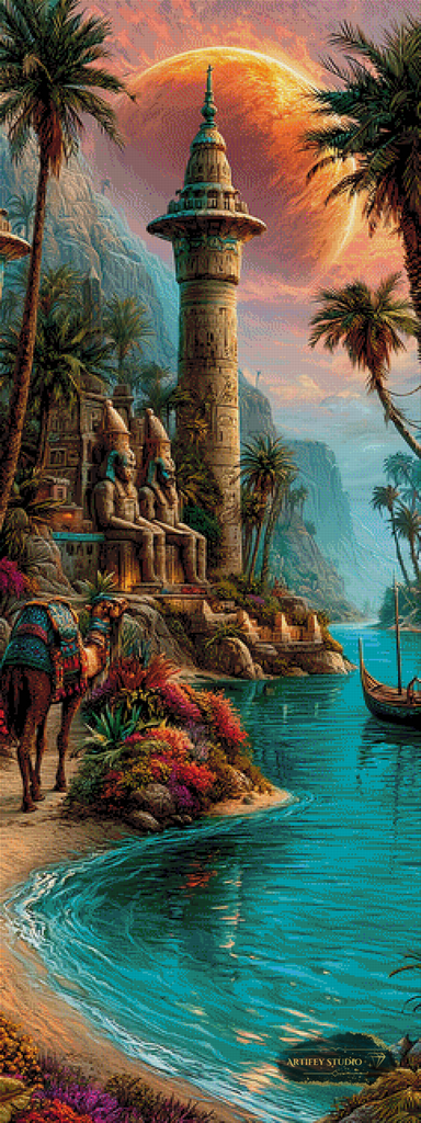 Nubian Twilight II by Morrigan 60x160 mit 300 Farben